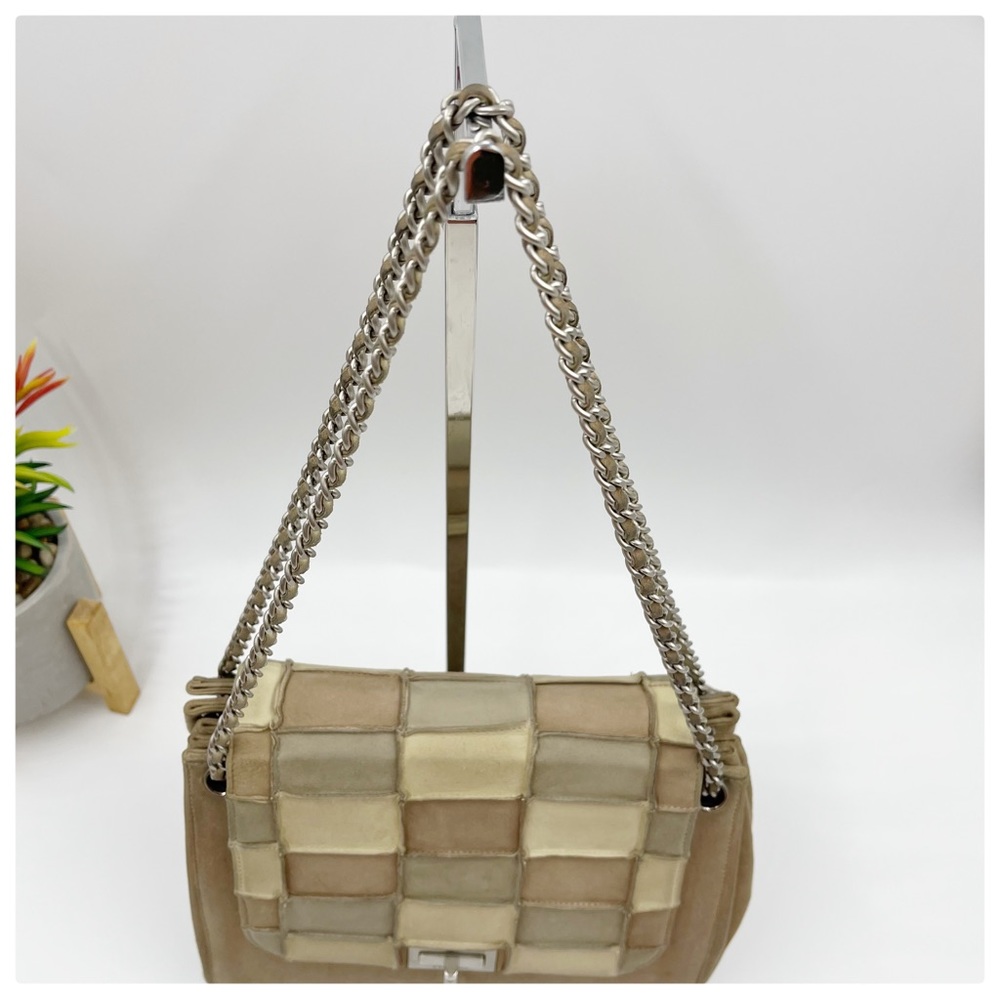 Chanel Reissue Patchwork Flap Bag Brown Beige Lig… - image 2
